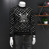 C7802P145只有XXL3XL天鹅绒冬长袖羊毛衫毛衣针织衫打底衫，男装针织衫/毛衣，电商D207