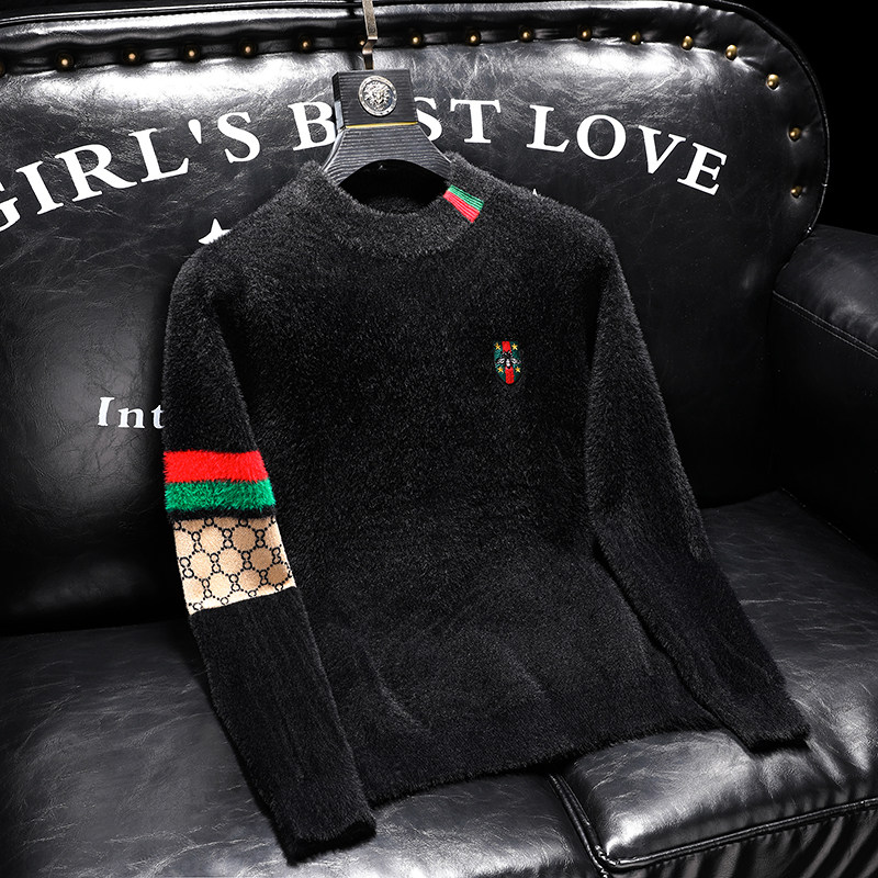 21817 莉莉家不断货主推貂绒衫毛衣 P135 控188 有4XL 可穿210斤图片