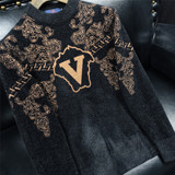 17117P135秋冬天鹅绒羊毛衫毛衣加厚保暖打底针织衫，男装针织衫/毛衣，电商D207