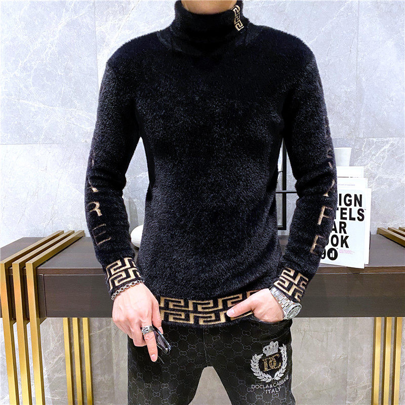 21821莉莉家主推大货水貂绒衫毛衣P135控188有4XL可穿210斤，男装针织衫/毛衣，电商D207