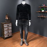 21830莉莉家主推大货水貂绒衫毛衣P135控188有4XL可穿210斤，男装针织衫/毛衣，电商D207