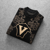 17117P135秋冬天鹅绒羊毛衫毛衣加厚保暖打底针织衫，男装针织衫/毛衣，电商D207