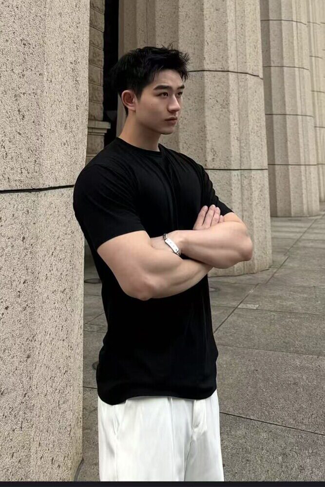 811P25健身弹力透气教练速干短袖T恤正肩体恤衫运动,男装T恤,电商D207