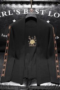 22052 莉莉家假两件羊毛衫开衫外套 P185 有4XL 可穿210图片