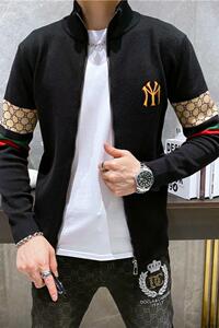 21008 莉莉家备有大货拉链针织外套 P155 控208 有4XL 可穿210斤图片