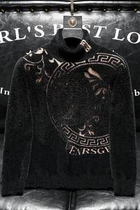 73002 莉莉家不断货主推水貂绒毛衣 P135 控188 有4XL 可穿210斤图片