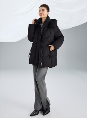 4556凯慕狮2025冬季新品90鸭绒羽绒服女中老年妈妈装加厚中款外套