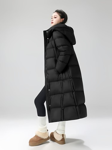 羽调8821鹅绒长款超级加厚款泡芙保暖羽绒服对抗零下35度冷空气