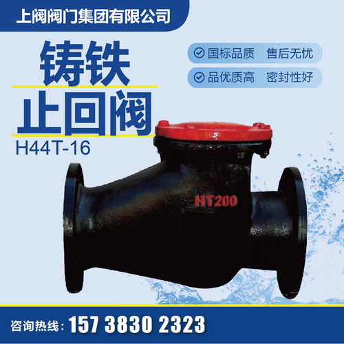 铸铁铜芯止回阀H44T-16 法兰旋启式止回阀 法兰止回阀DN65 80 100