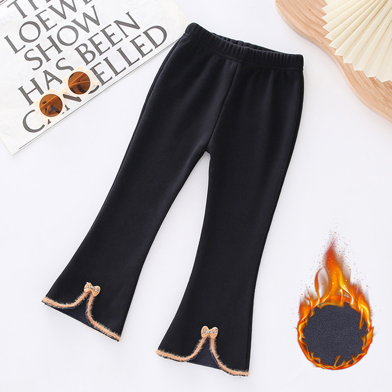 （加绒/不加绒）女童秋冬季加绒喇叭裤女孩洋气外穿打底裤修身裤,童装/婴儿装/亲子装,裤子,淘宝优惠券,粉丝福利购,淘宝优惠卷