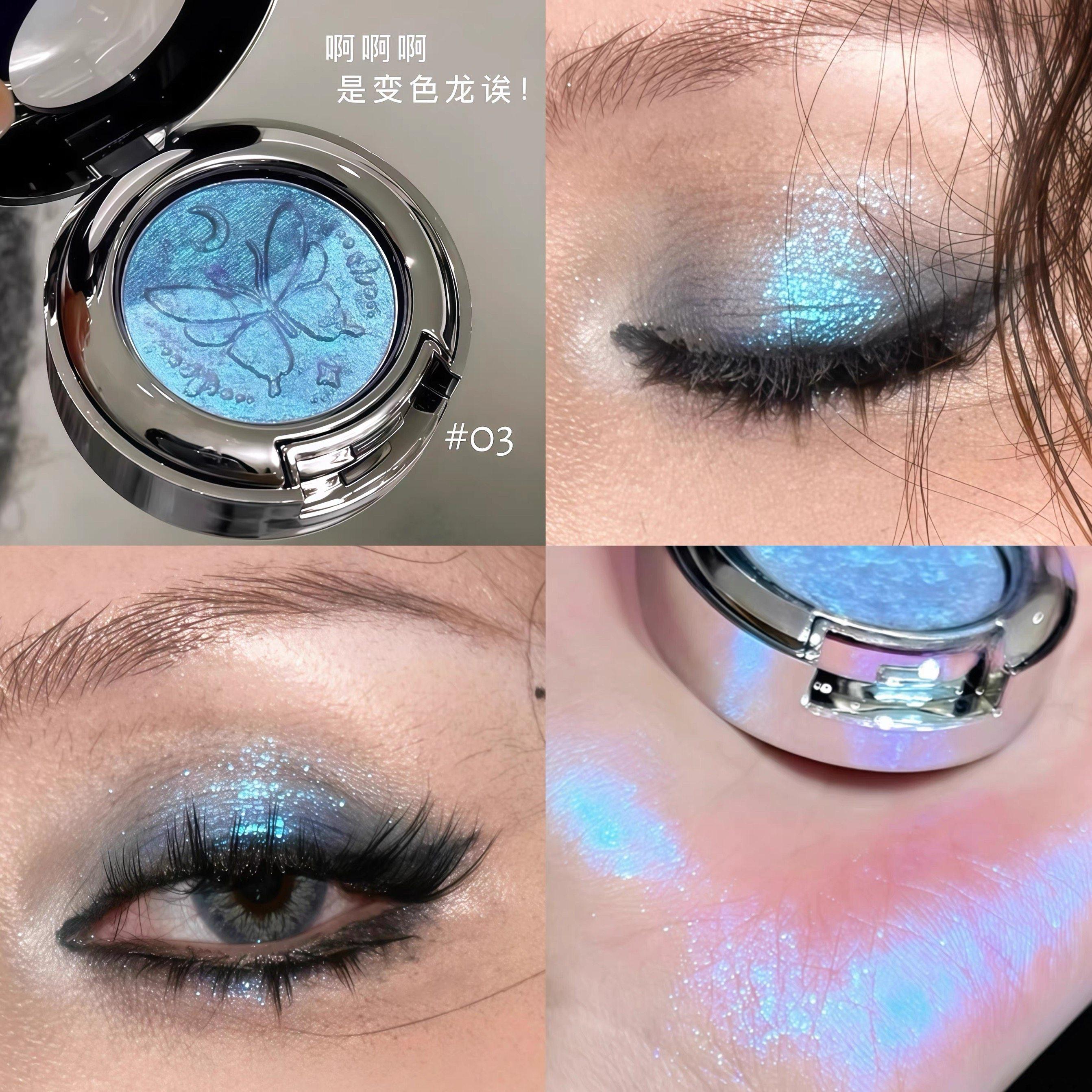 蓝色爆闪 烟熏变色龙！FAICCIA单色眼影偏光紫色亮片眼头提亮细闪,彩妆/香水/美妆工具,眼影,淘宝优惠券,粉丝福利购,淘宝优惠卷