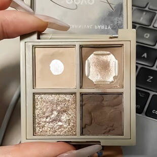 novo眼影盘4四色水泥盘大地色烟熏风日常爆闪2026新款 低饱和