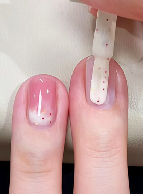 草莓糖豆 可爱美甲！twomoons指甲油2026新款免烤快干持久可撕女