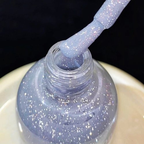 清冷碎钻蓝色美甲！夏日指甲油胶水性可撕拉免烤快干持久2025新款