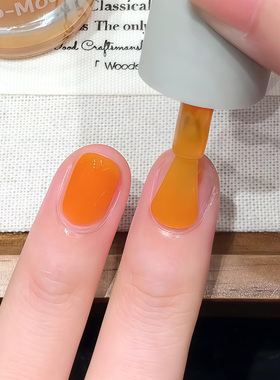 金桔蜜饯 橘橙色美甲！Twomoons指甲油免烤速干安全无毒可撕水性