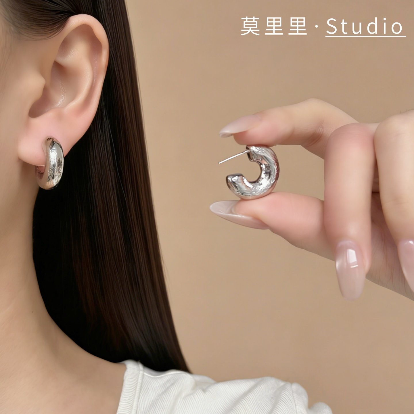 莫里里小巧简约时尚925银针耳钉百搭通勤耳坠ins风C圈个性耳饰女,饰品/流行首饰/时尚饰品新,耳钉,淘宝优惠券,粉丝福利购,淘宝优惠卷