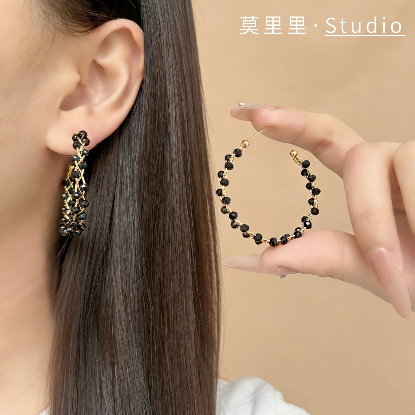 莫里里潮人时尚百搭耳钉少女高级感耳坠圆形耳圈小众个性饰品首饰,饰品/流行首饰/时尚饰品新,耳环,淘宝优惠券,粉丝福利购,淘宝优惠卷