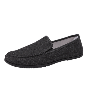 老北京布鞋男款春季软底低帮透气懒人鞋一脚蹬潮流休闲男鞋开车鞋