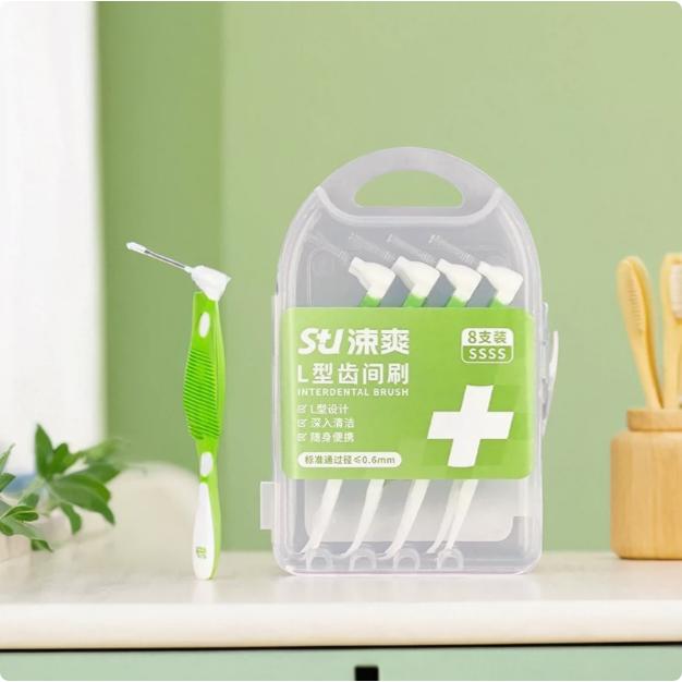 涑爽牙缝刷5支l牙菌斑正畸清洁