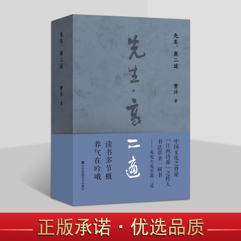 先生高二适 曹洋著 江西诗派书法草圣高二适人物生平传记 江苏美术出版社书籍