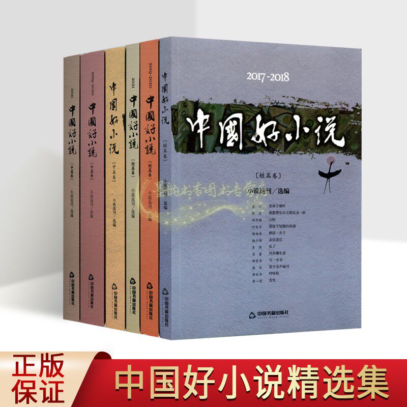 中国好小说精选(2017-2021年)小说选刊短篇中篇卷套装6册2018/2019/2020年中国当代获奖文学作品著作集中国书籍出版社