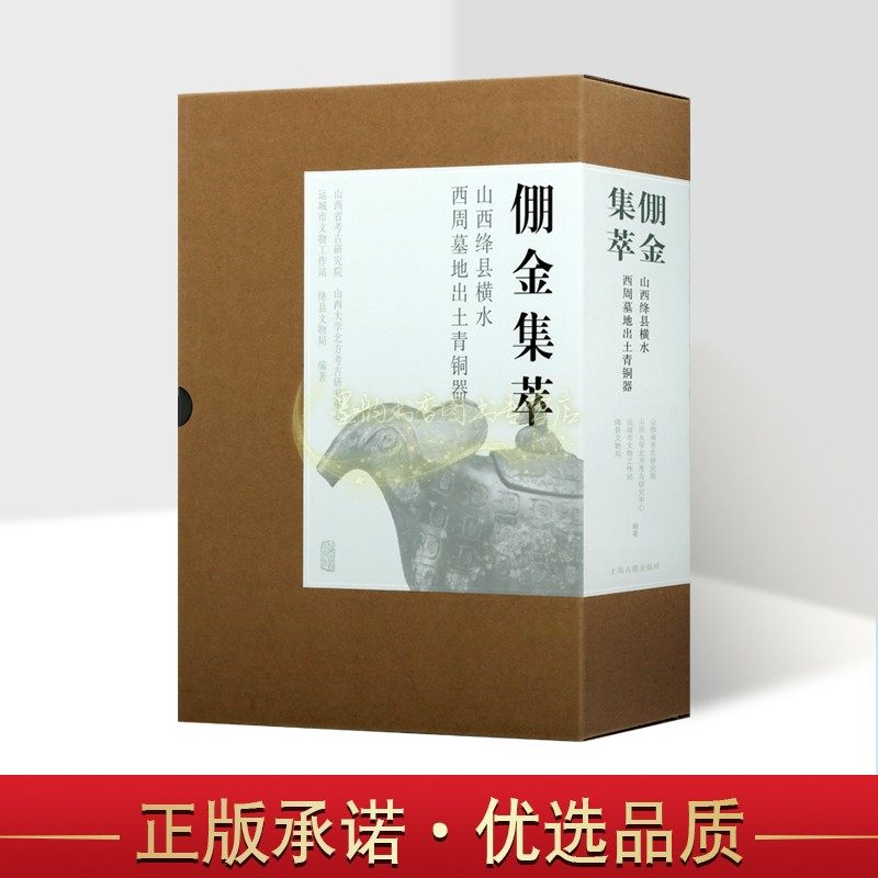 本 中国西周时期倗国青铜器发掘考古文物图集高清照片上海古籍的书籍
