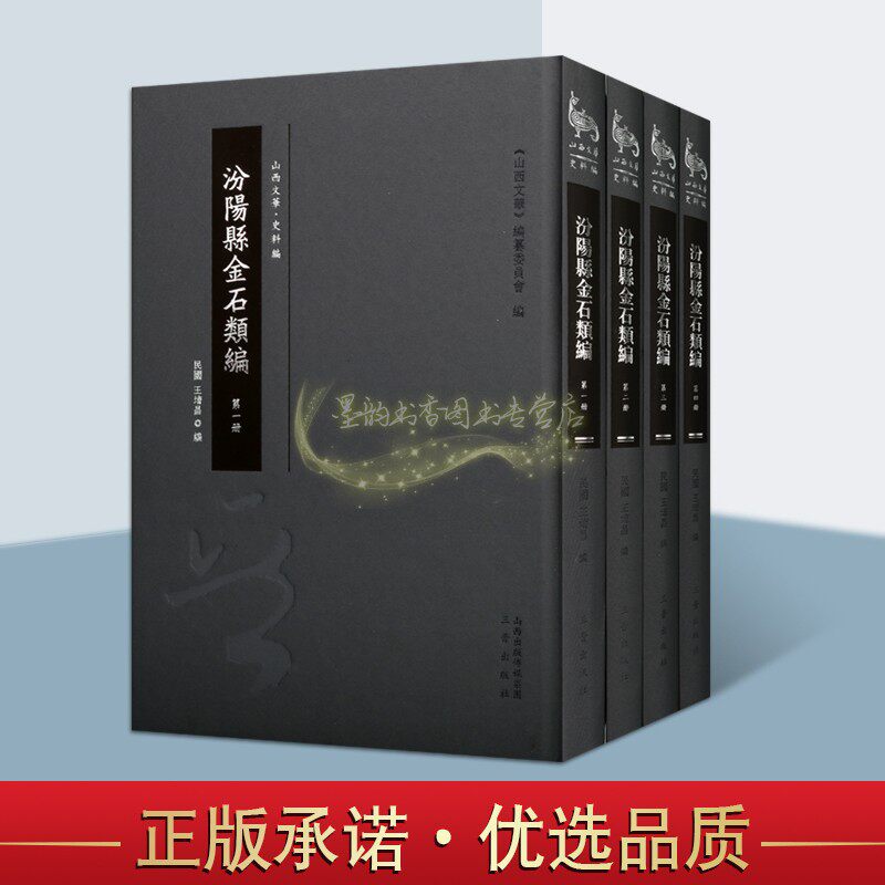汾阳县金石类编(全套4册)王堉昌 编纂委员会编 研究古代汾阳历史文化教育宗教民俗历代名人汾事迹山西文华畅销三晋出版社正版书籍