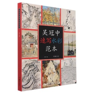 吴冠中速写水彩范本 吴冠中中国绘画速写水彩画册技法讲解分析 湖南美术出版社书