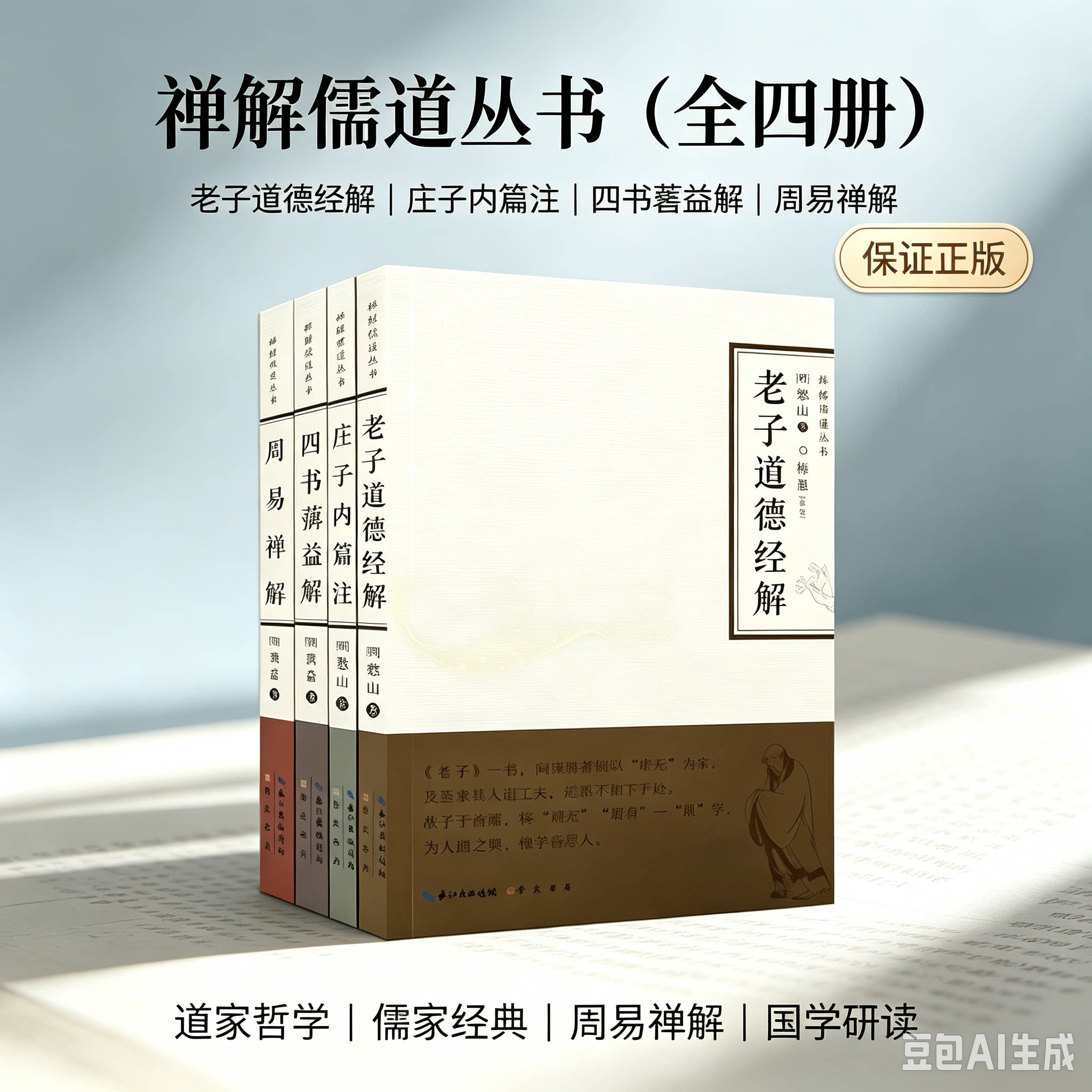禅解儒道丛书(全套4册)国学经中国哲学