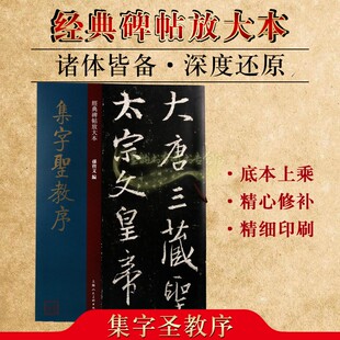 著作 集字圣教序 经典 社 中国著名碑帖名品历代碑帖精粹行书法毛笔字帖入门自学教材技法临摹鉴赏书籍 畅销阅读上海人民美术出版