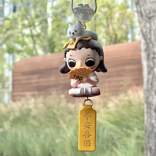 泡泡玛特可爱NYOTA女生车载挂件