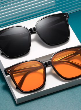 复古方框墨镜女网红款ins