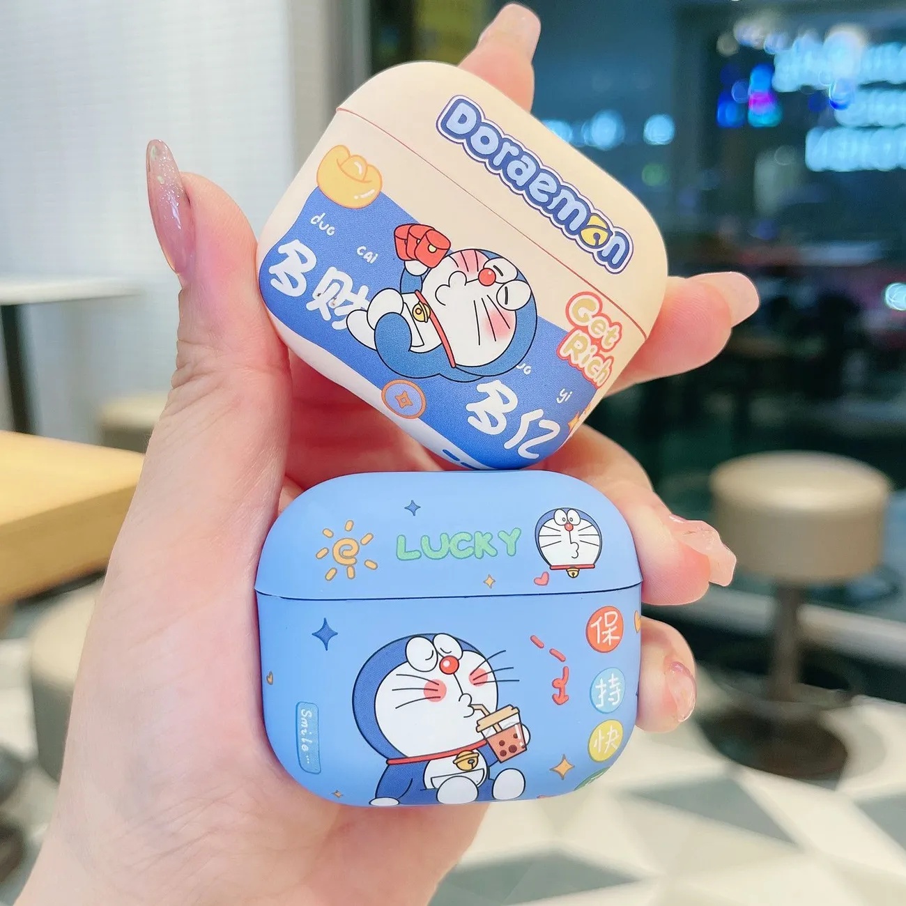 适用于华强北七代/Air7/Air4/Air6代适用五代三代七代六代1/2/3/4代Pro2五代磨砂卡通蓝牙耳机保护套可爱软壳