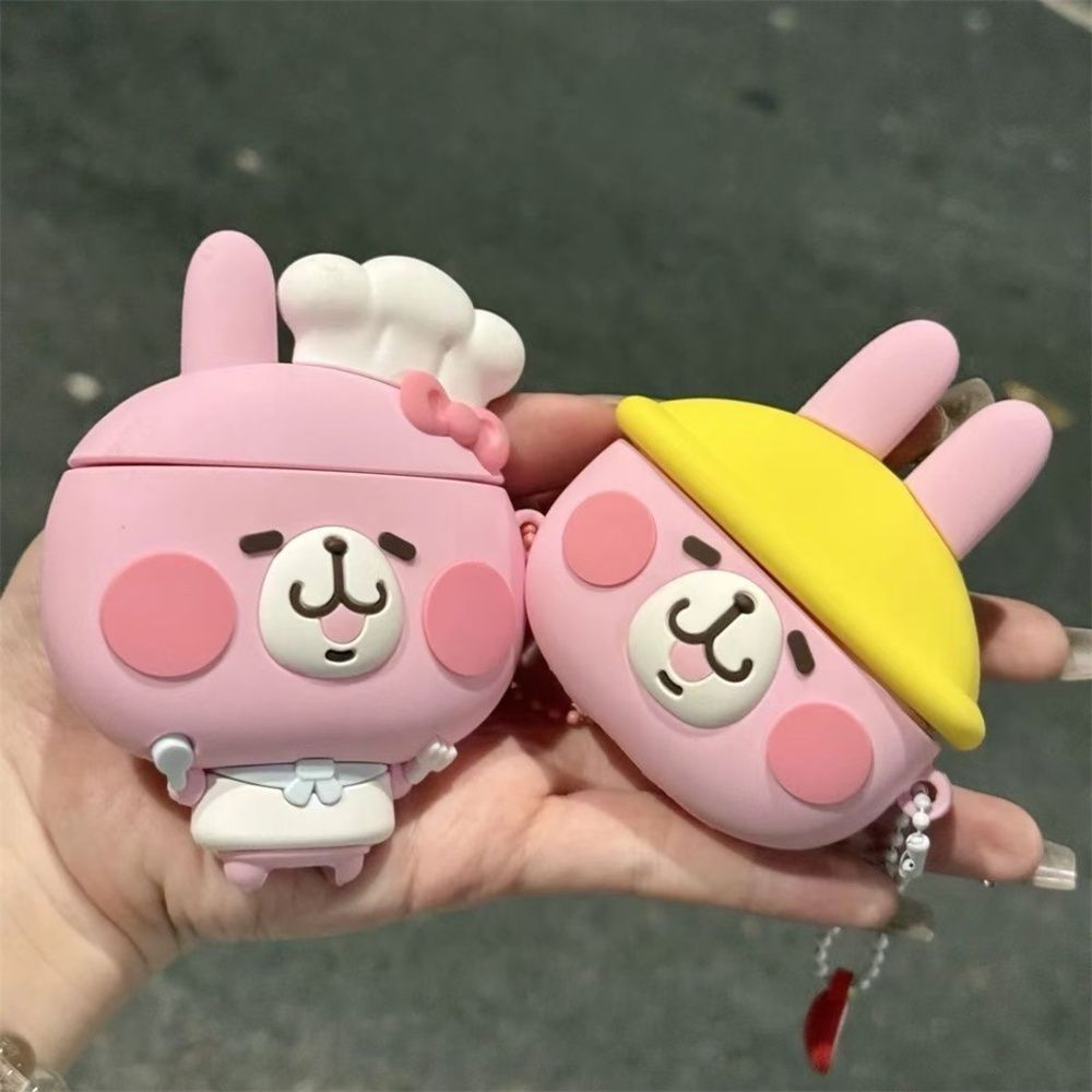 卡通可爱华强北七代/Air7代适用保护套苹果蓝牙耳机华强北七代软壳pro2/3代华强北六代airpods4代