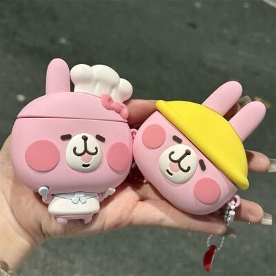 卡通可爱华强北七代/Air7代适用保护套苹果蓝牙耳机华强北七代软壳pro2/3代华强北六代airpods4代