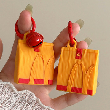 麦当劳纸适用苹果AirTag保护套定位器九号B30c/B80/C60/N70cNFC