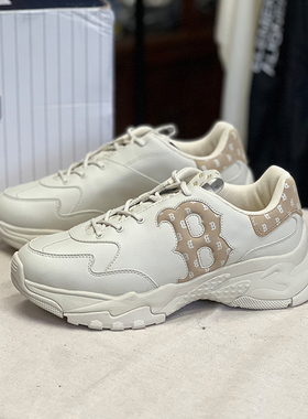 MLB男子老爹鞋NY复古老花厚底增高时尚百搭运动休闲鞋3ASHBWM4N