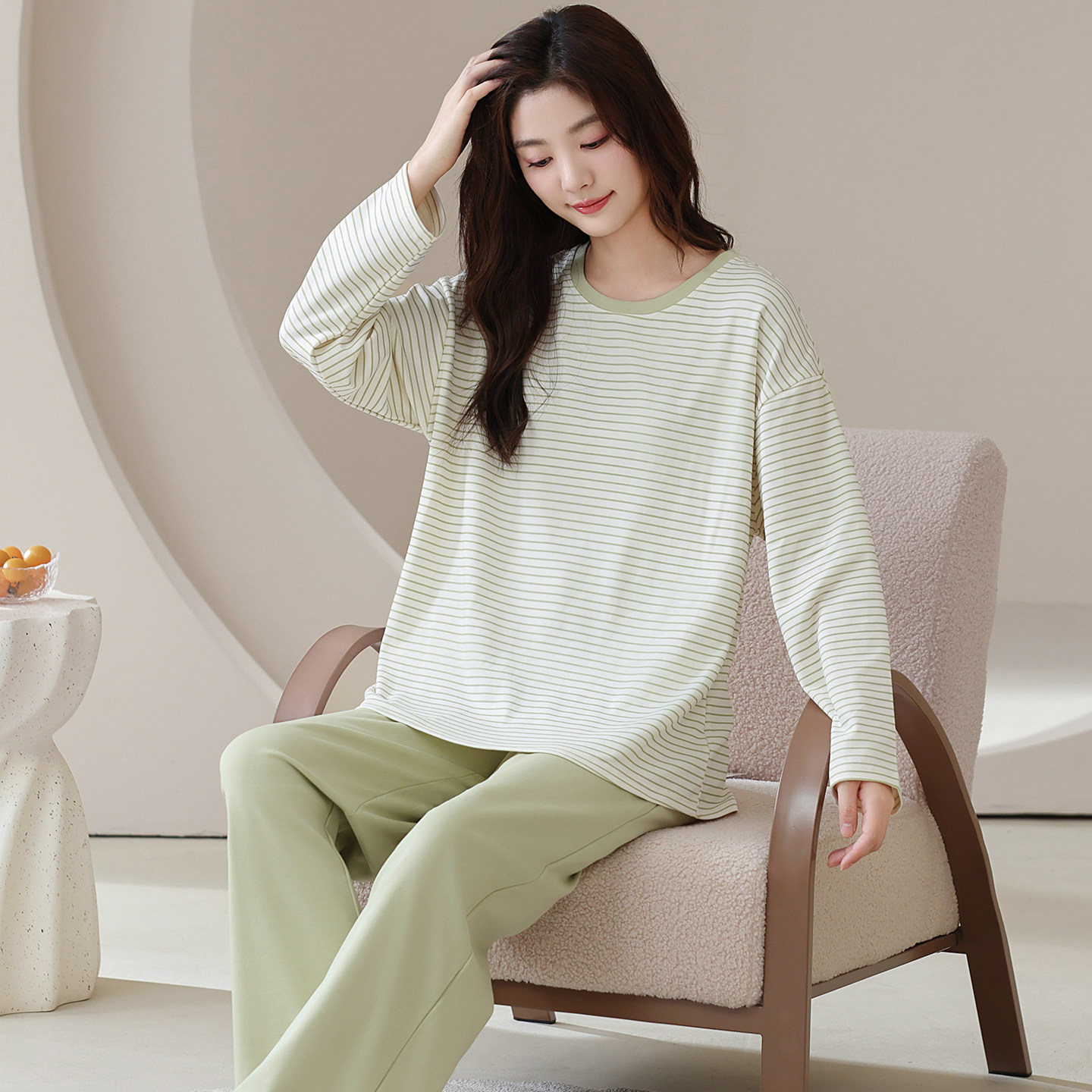 睡衣女春秋款纯棉长袖2026新款可爱秋季女款全棉秋冬家居服套装