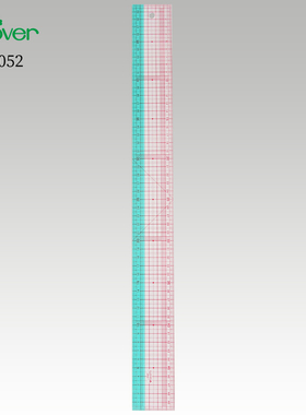 25-052/25-053日本可乐clover方眼定规尺服装打版尺 20/30/50cm