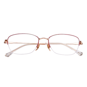 夕阳红纯钛老花镜女款时尚超轻高清防蓝光花镜中老年品牌高档正品