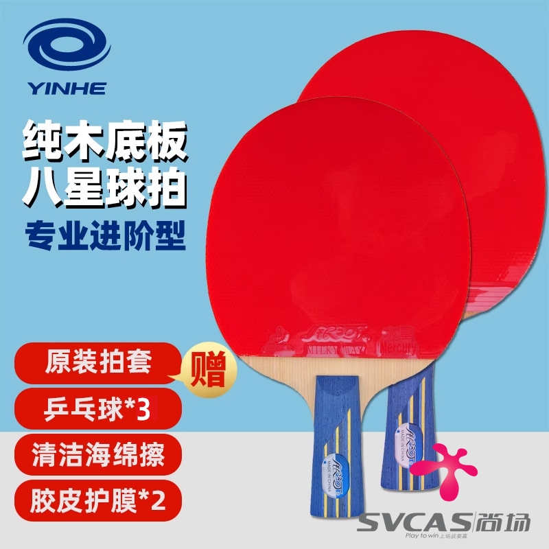 银河乒乓球拍专业级成品拍