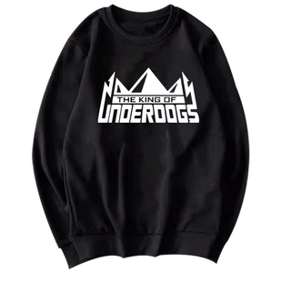 虎扑路人王篮球同款抖音军哥圆领卫衣男女加绒长袖套头秋冬上衣服