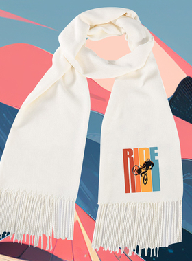 esbike山地车自行车骑行俱乐部周边印花围巾男女休闲保暖围脖披肩