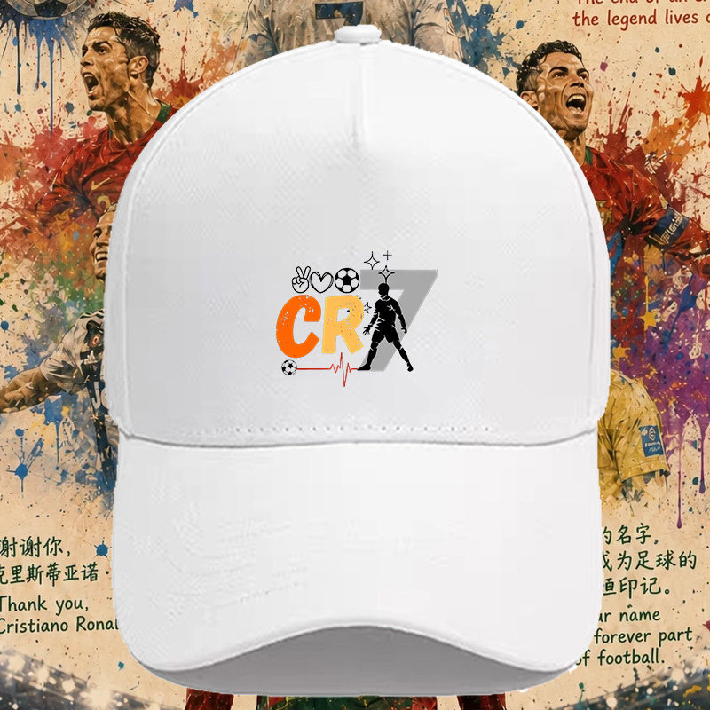 C罗棒球帽男女联名CR7夏季足球运动时尚鸭舌帽球迷观赛遮阳帽子