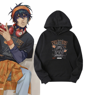 JOJO的奇妙冒险纳兰迦小飞机黄金之风同人二次元周边印花连帽卫衣