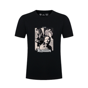 泰勒斯威夫特Reputation巡演短袖霉霉演唱会周边男女宽松纯棉T恤