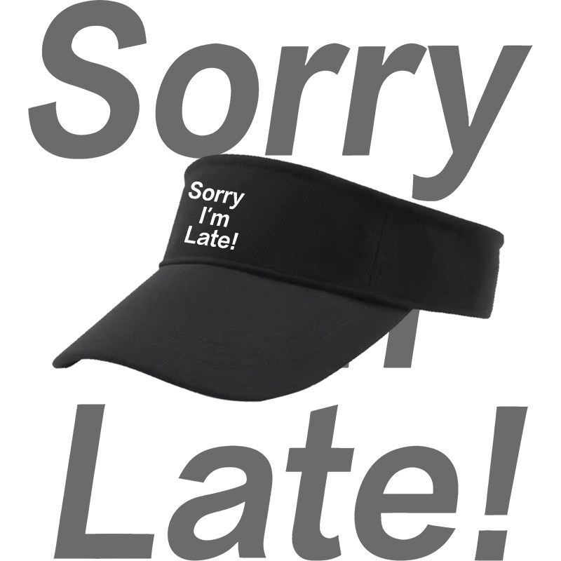 趣味英文一百種生活 Sorry I’m Late! 卢广仲我迟到了印花空顶帽