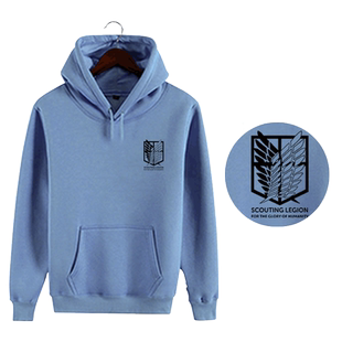 进击的巨人调查兵团自由之翼动漫周边卫衣男女学生连帽衫套头上衣