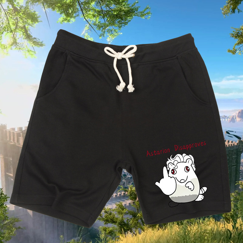 博德之门3阿斯代伦披萨塔鼠游戏联名周边休闲短裤男女夏季五分裤