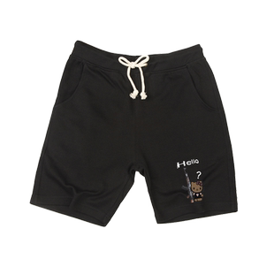 美式复古哈喽Kitty二次元印花短裤男女宽松百搭五分运动卫裤子夏